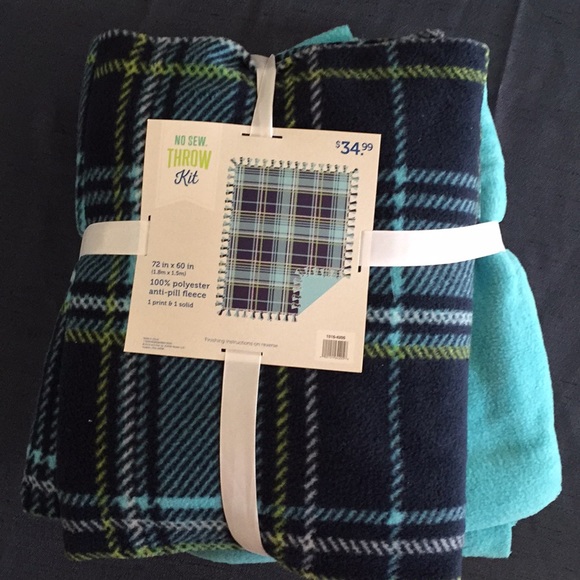 Other - 🆕 No Sew Throw Kit—Make a Large Blanket Easily!